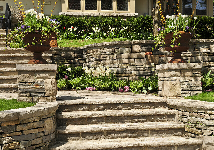 natural brick stone for landscaping